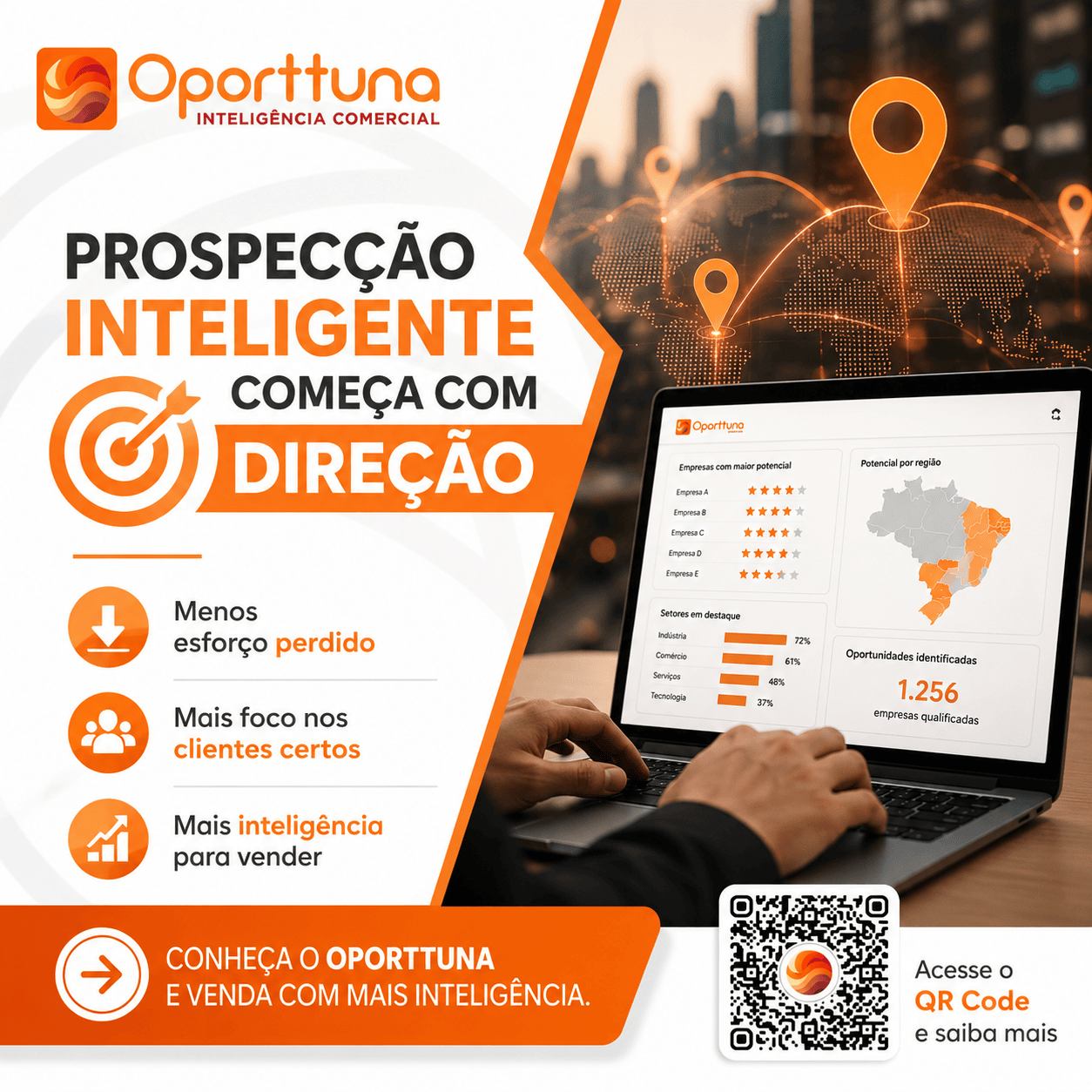 Prospecção inteligente começa com direção.